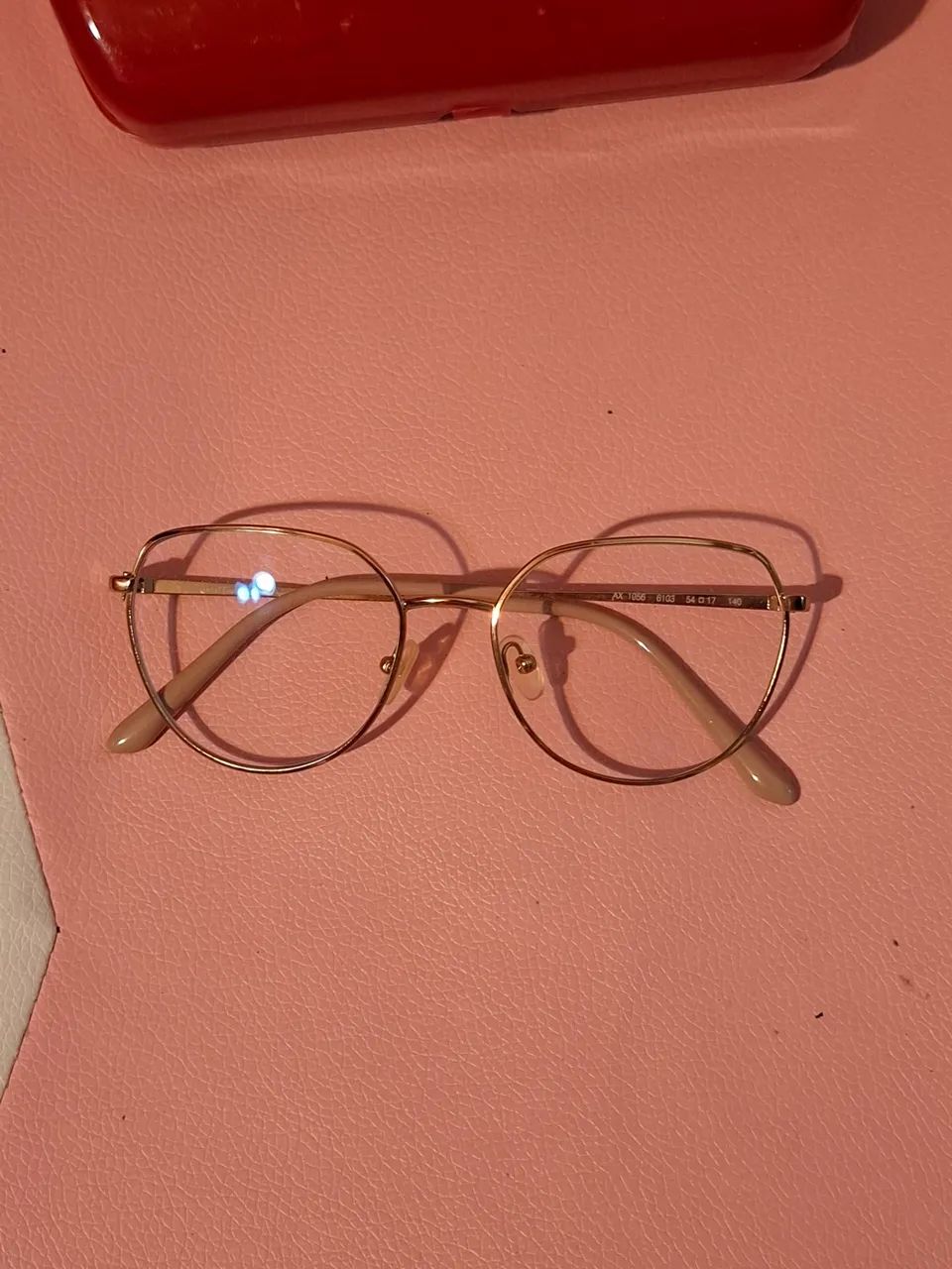 Óculos AX rosa e dourado - Foto 2