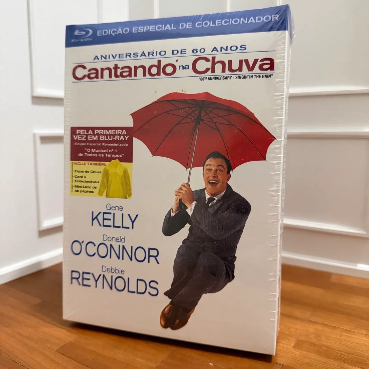 Cantando na Chuva Bluray Gift Set Nacional c/ capa de chuva