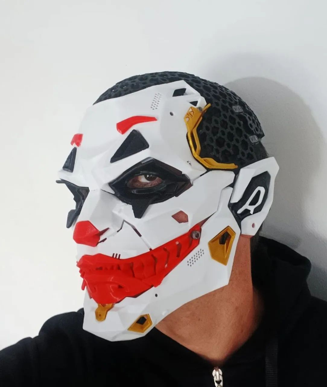Mascara CyberPunk Joker Impressão 3D PLA  - Foto 3