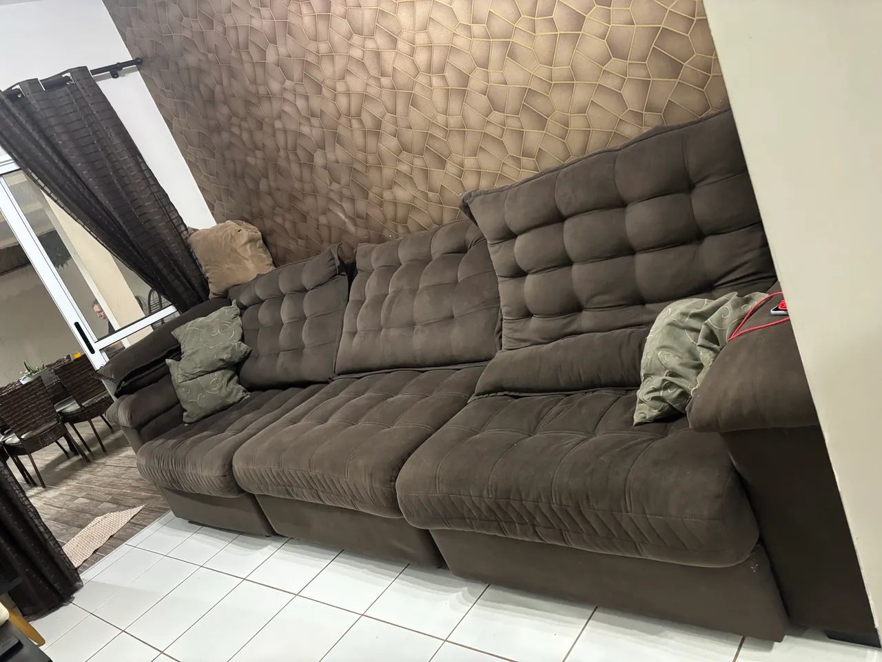 Vendo sofá retrátil 3,55 m - Foto 5