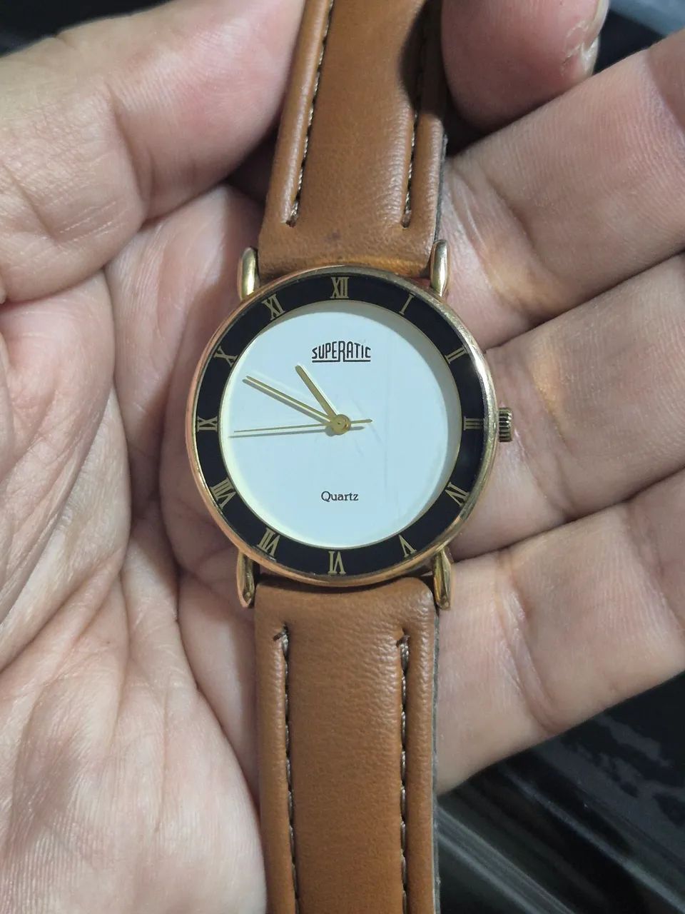 Relógio SUPERATIC  DOURADO  QUARTZ    -  ÓTIMO ESTADO