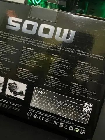 Fonte EVGA, 500W, 80 Plus White, PFC Ativo - Foto 5