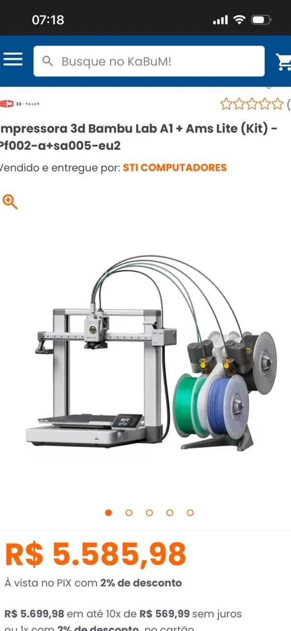 Impressora 3D Bambu Lab A1 Mini Combo A1MC