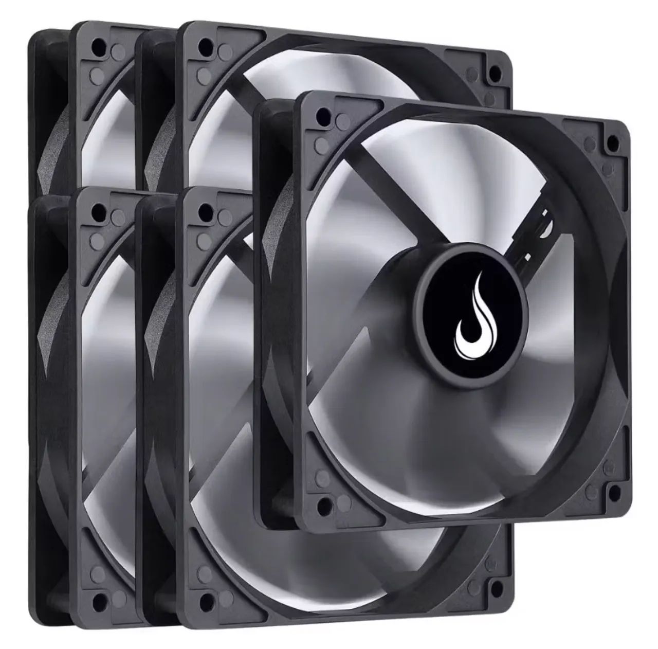 5x Fans Rise Mode, 120mm, Preto