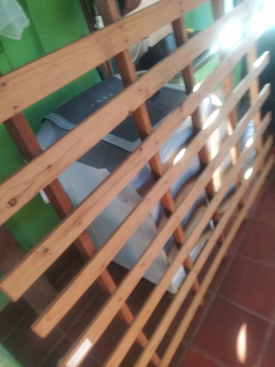 Cama casal madeira macica - Foto 3