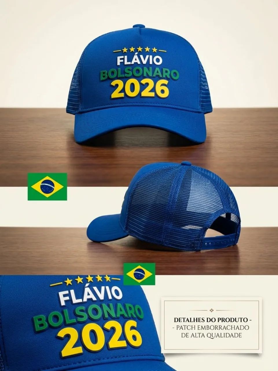 Boné Flávio Bolsonaro 2026 - Foto 3