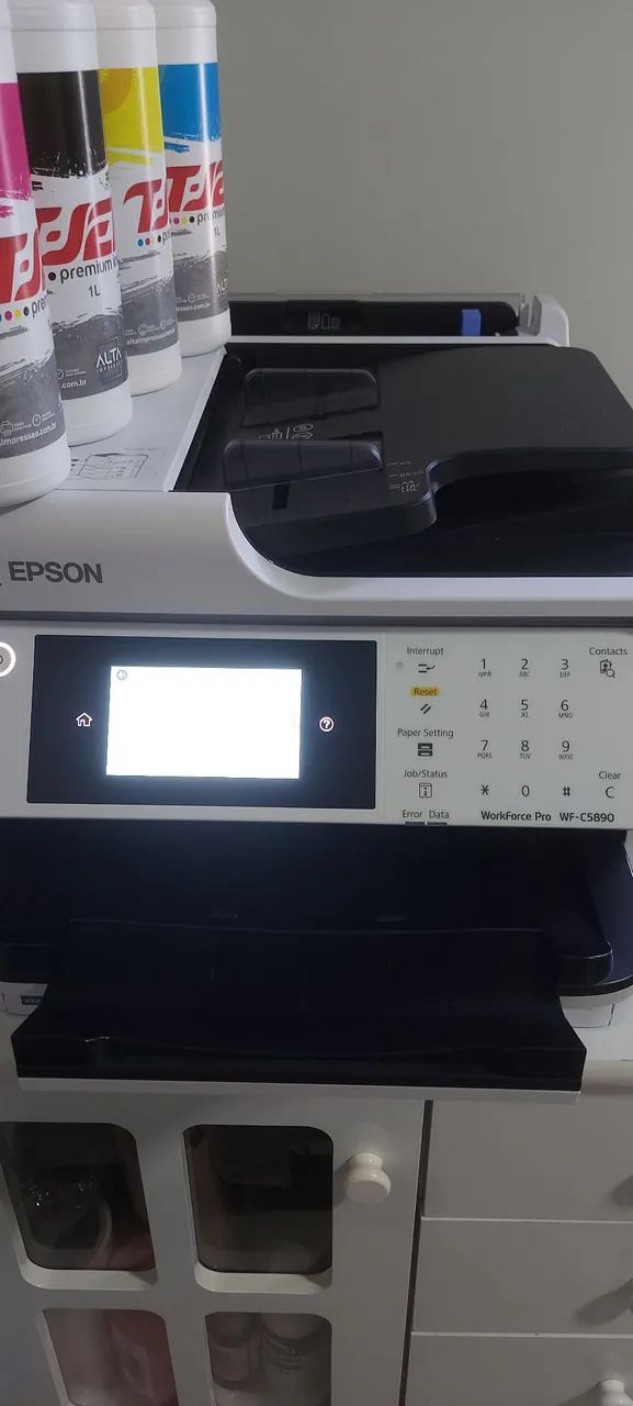 Impressora Epson WorkForce C5890 Desbloqueada + Bulk Ink + Brindes<br> - Foto 3