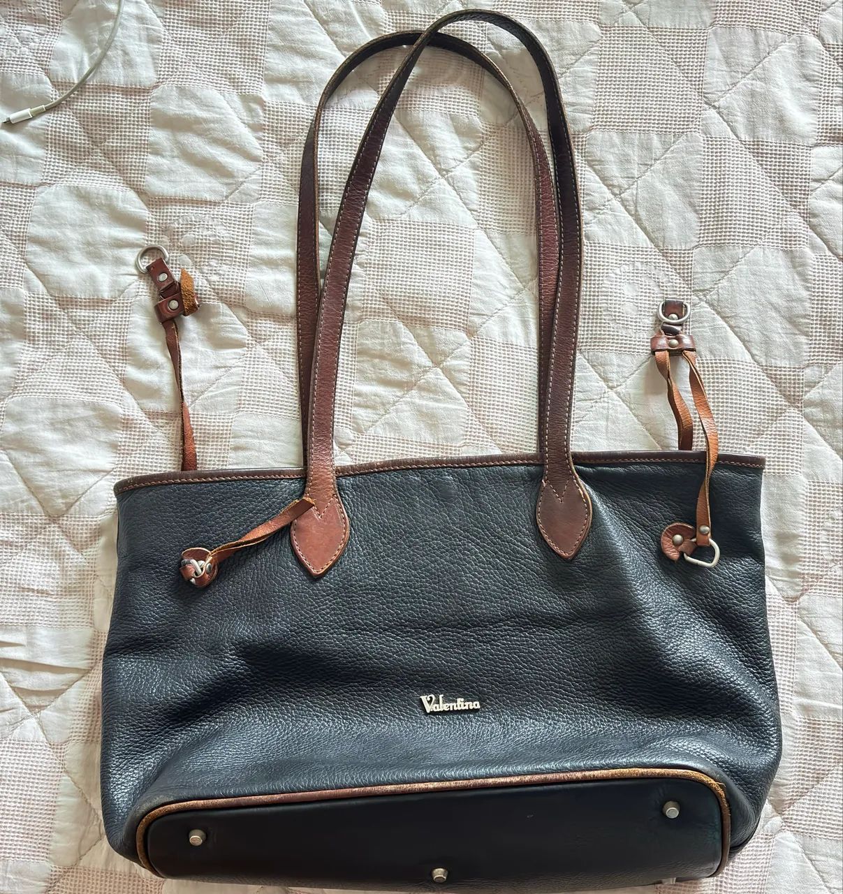 Bolsa de couro usada de marca VALENTINA