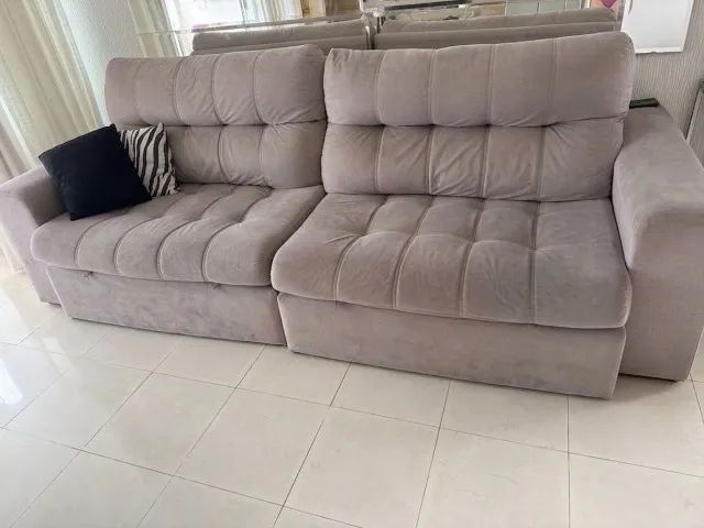 Sofá Retrátil e Reclinável 2,80m - Super Confortável e Higienizado