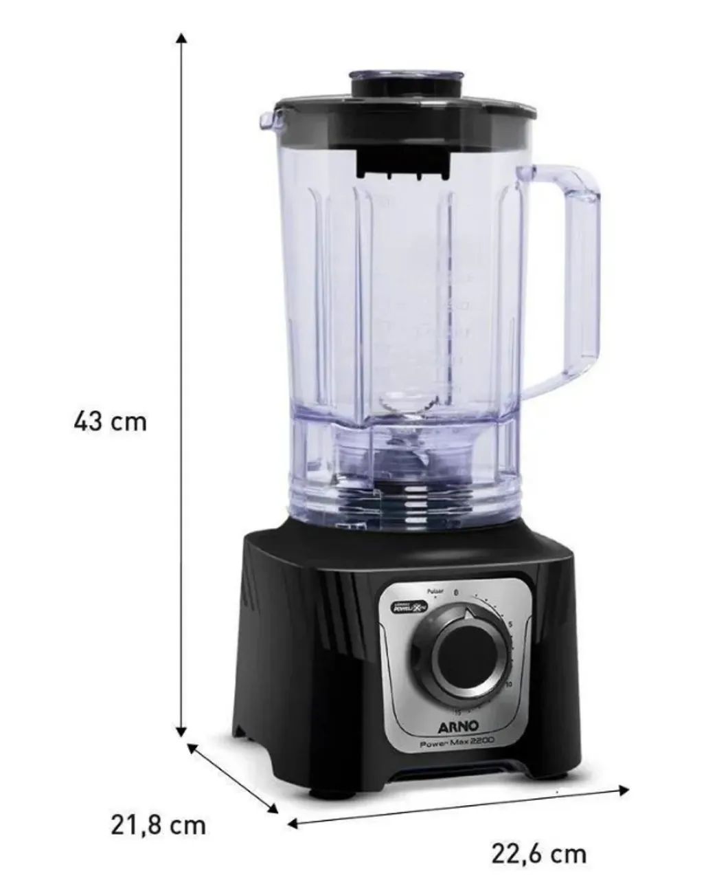 Liquidificador Arno Power Max 2200W Preto - 110V - Foto 3