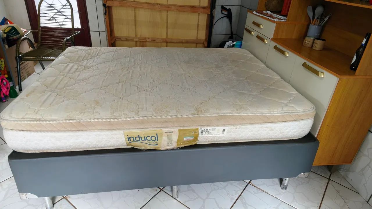 Cama box + colchão pra sair hoje