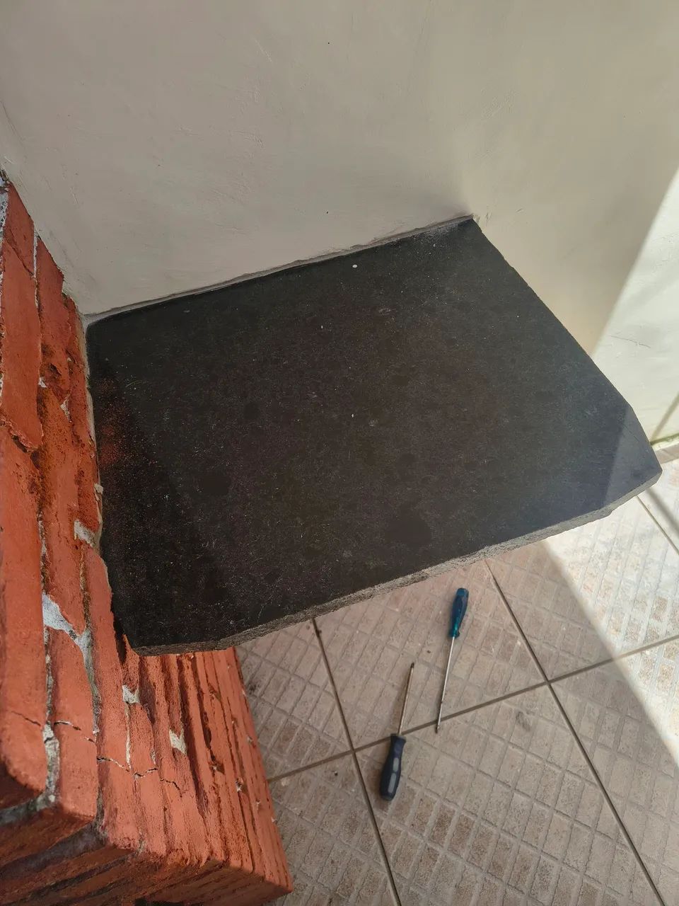 Pedra mesa mármore 70x50 verde Ubatuba  - Foto 3