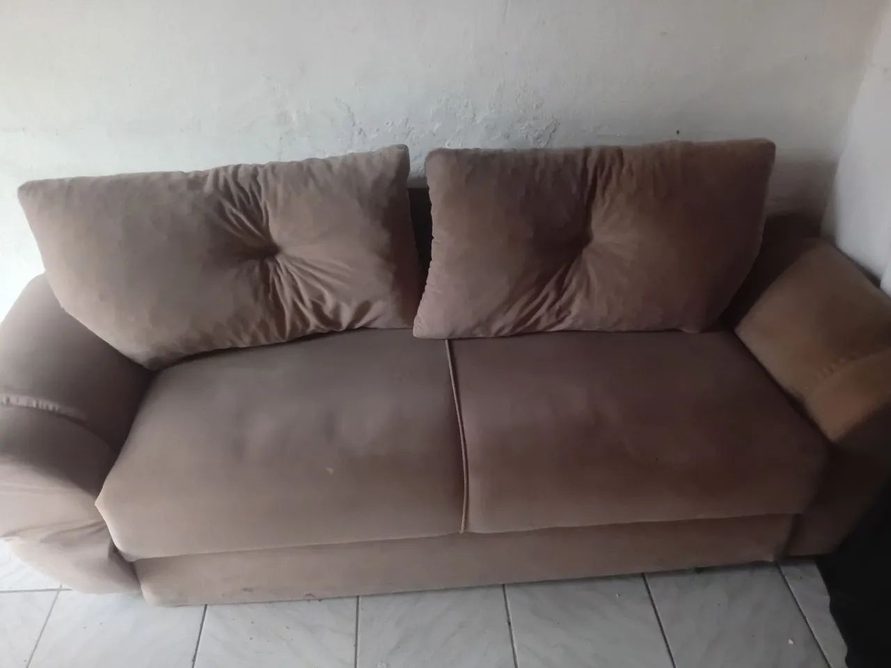 2 sofá em ótimo estado, cor cinza , valor 400 - Foto 2