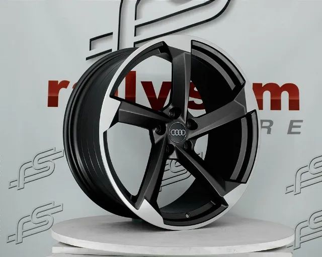 Jogo de Roda Audi Rs6 Concept Grafite Diamantado 5x112 - 20x9 Offset 30 (Nv)