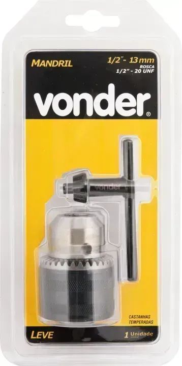Mandril Leve De Chave 13mm 1/2 Rosca 1/2 Vonder 2