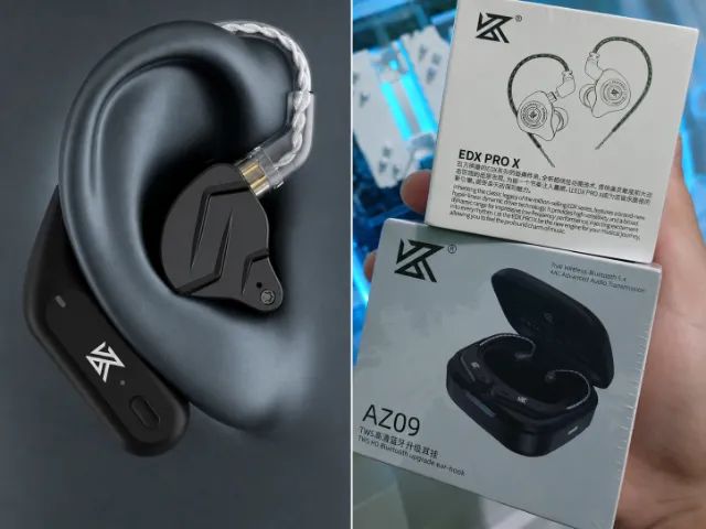 fone EDX pro x + Módulo Bluetooth KZ az09