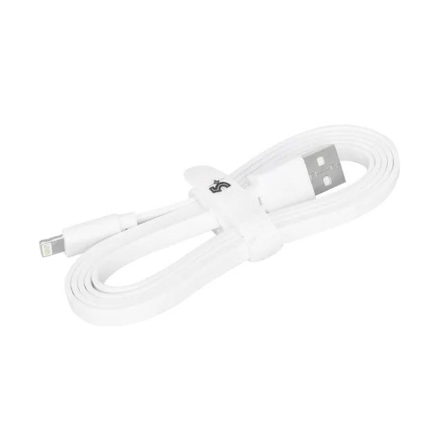 Cabo Lightning USB-A Macho Flat 1,20m Para iPhone iPad Branco Mobile Carregamento e Dados - Foto 4