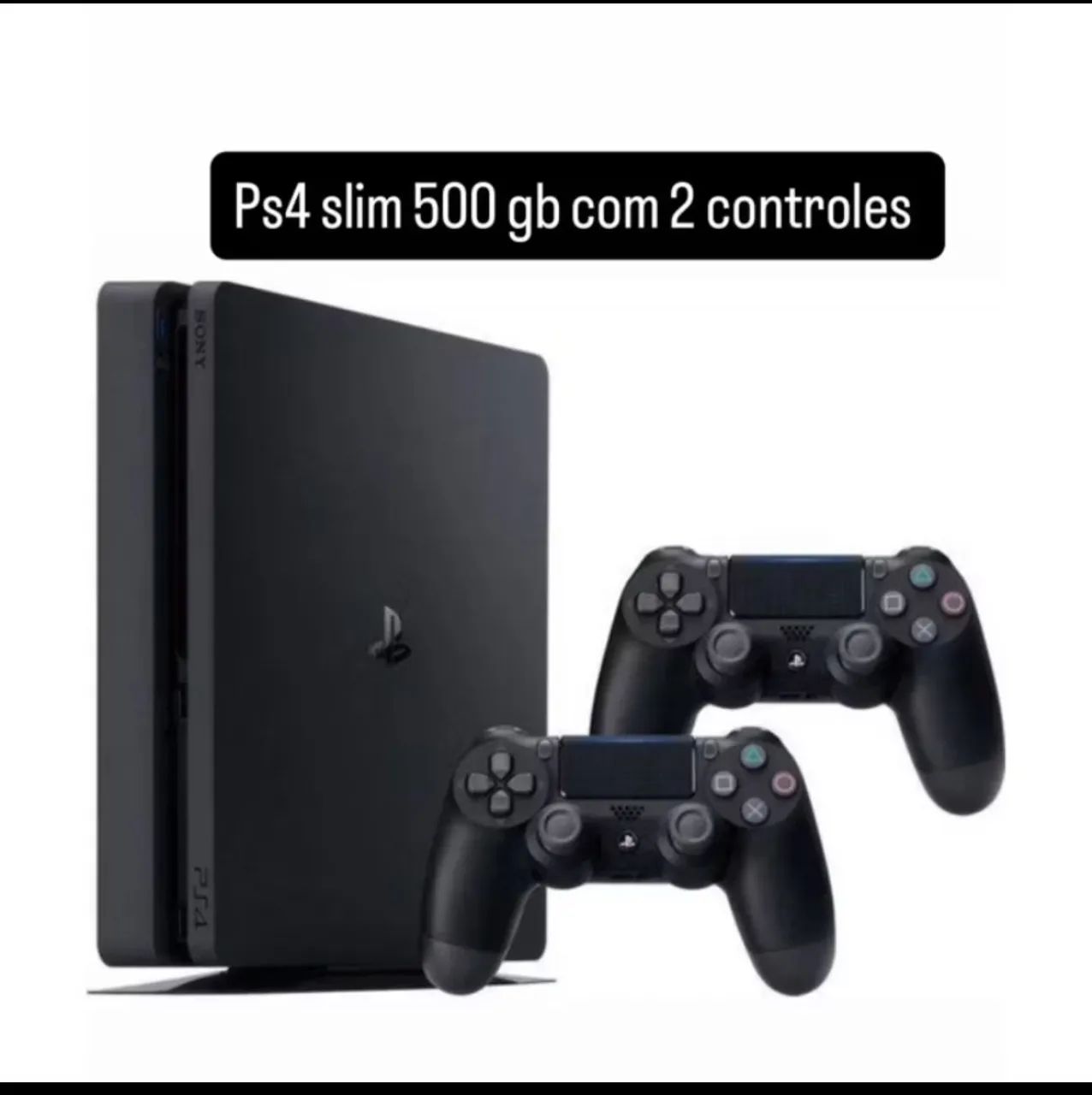 Vendo ps4 slim com dois controles, se precisar passo cartão com uma pequena taxa 