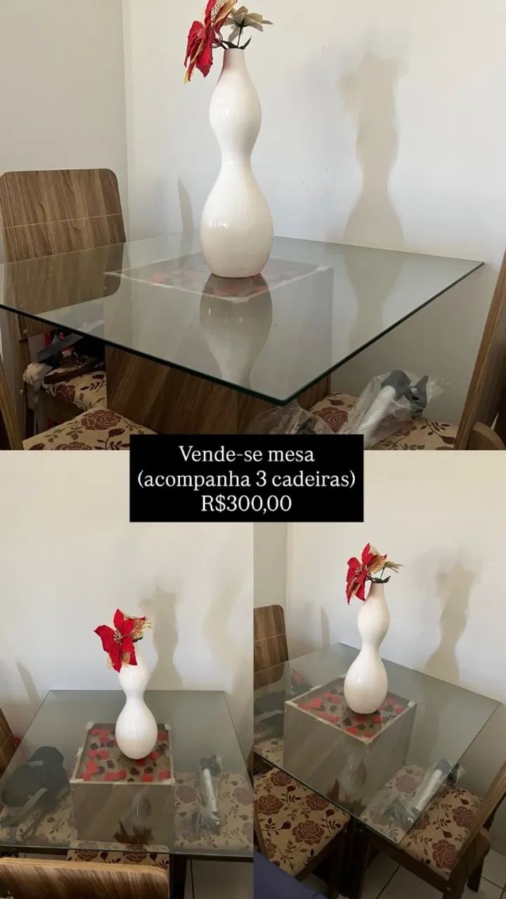 Mesa de vidro 
