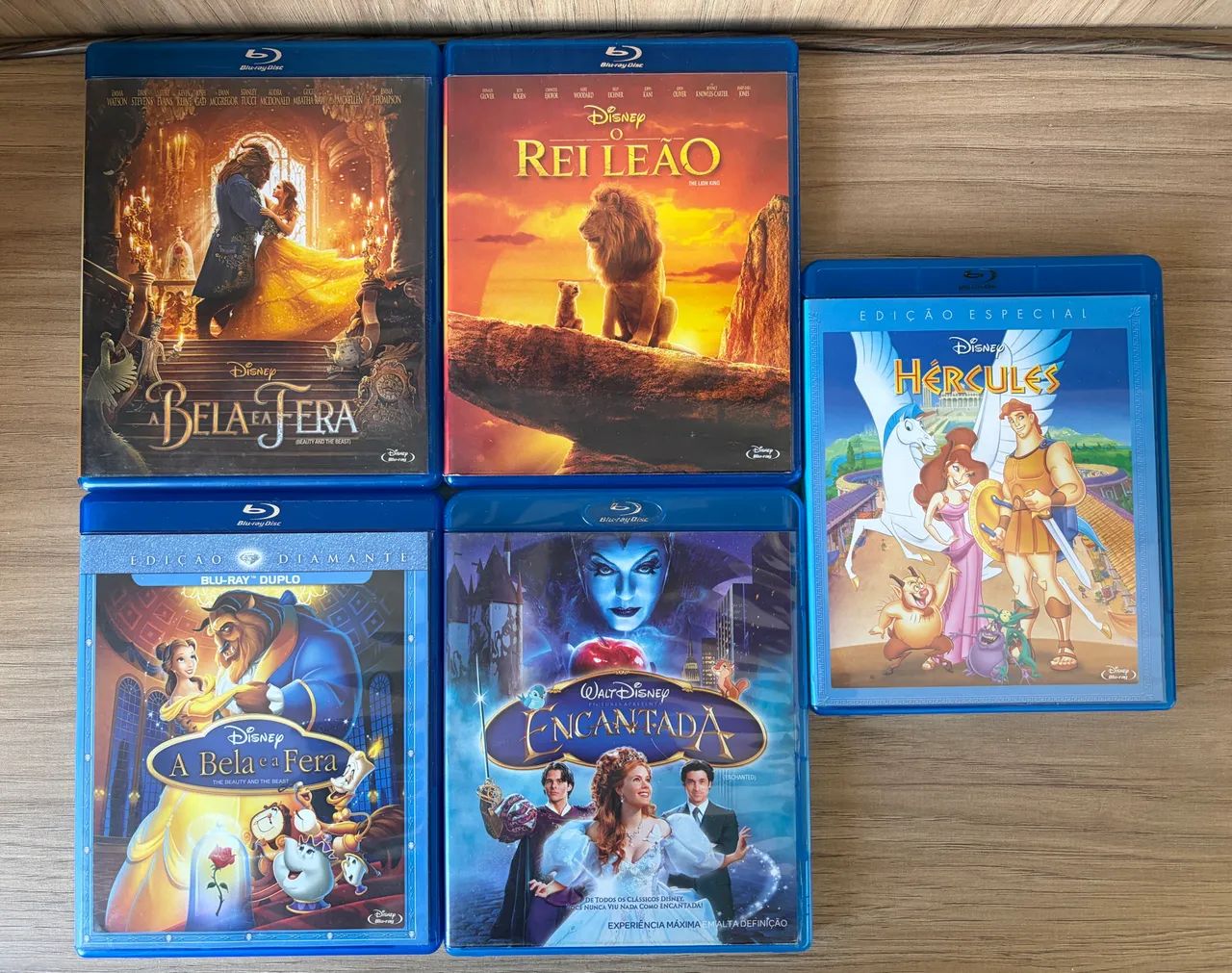 Lote 5 Filmes Disney em Blu-Ray 