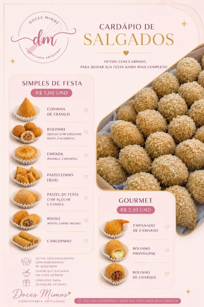 Kit festa personalizado, doces e salgados, cesta de café da manhã e muito mais. - Foto 4