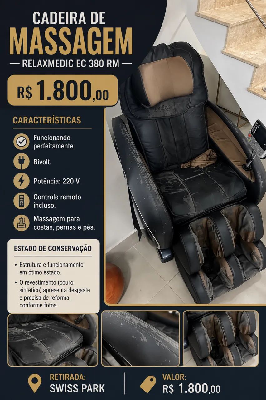 Cadeira de massagem  - Foto 4