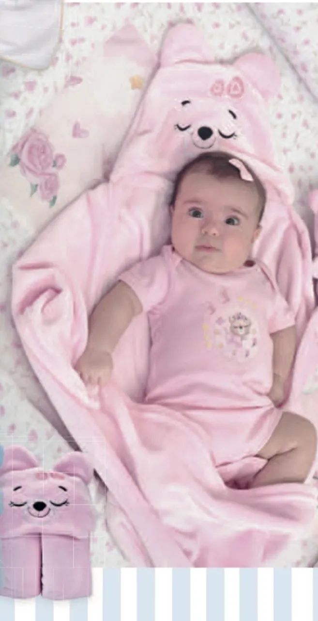 Cobertor com capuz carinhas  - Foto 2