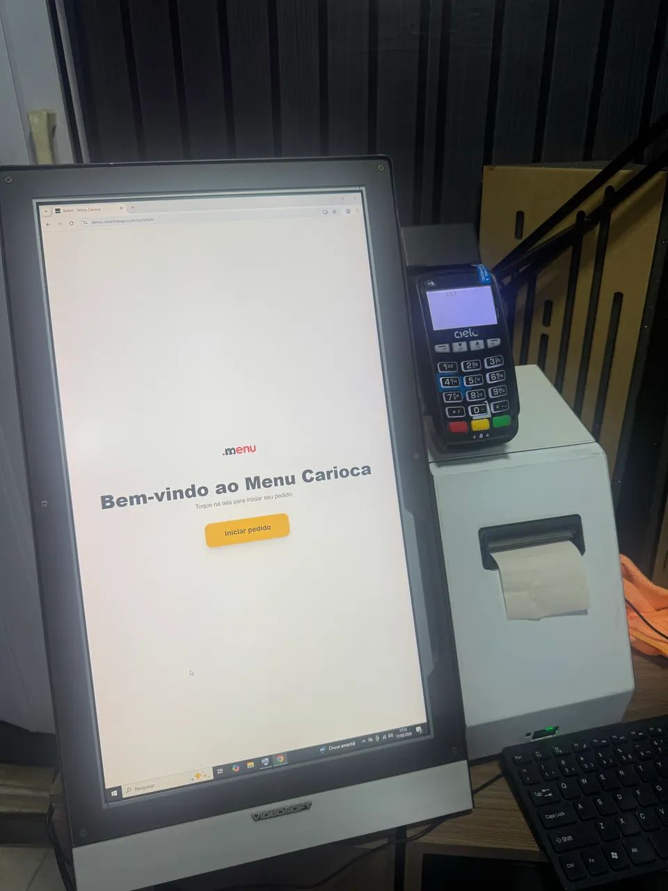 Totem de auto atendimento videosoft com impressora  - Foto 4