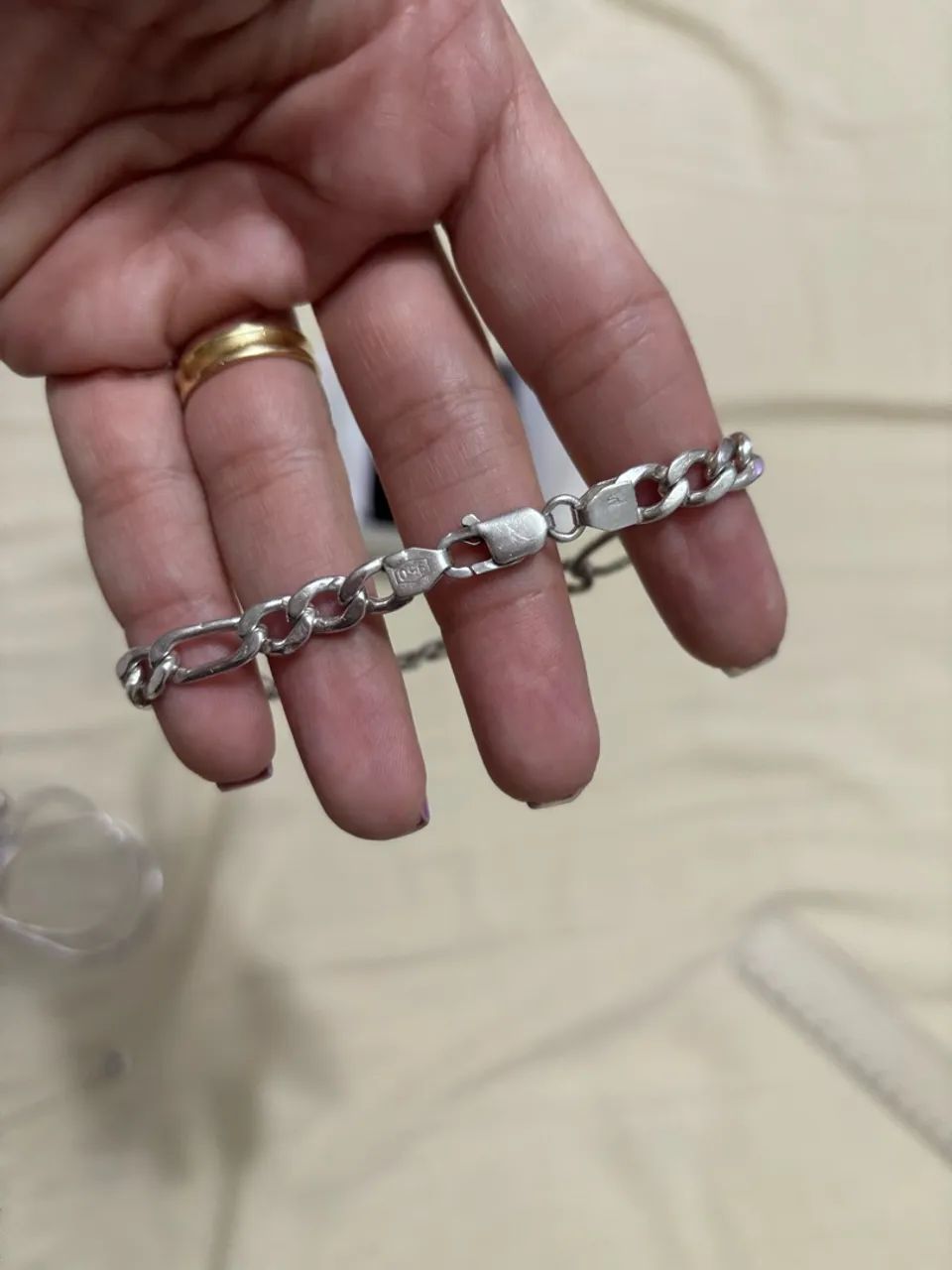 Pulseira em prata 950 - Foto 3