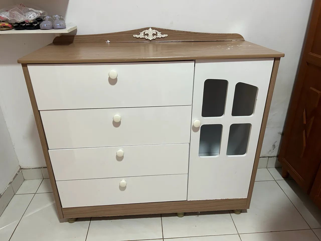 Cômoda de bebê e berço - Foto 2