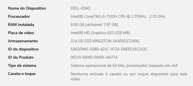 Notebook DELL Inspiron 15 - DOURADOS-MS - Foto 3