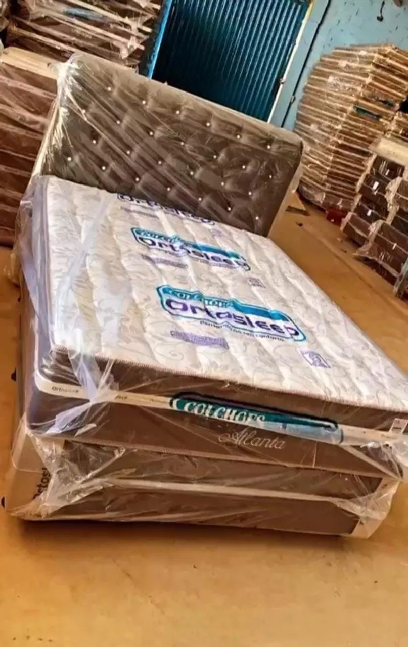Cama colchão e cabeceira DIRETO DA FÁBRICA CONJUNTO  - Foto 4