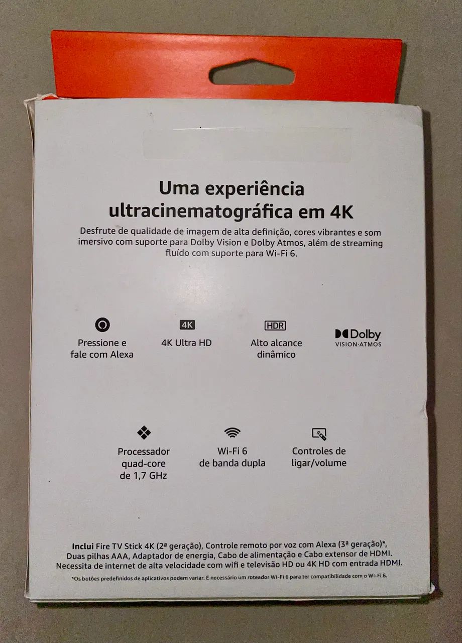 Fire Stick 4K 2 Geração Wi-Fi 6 + Ethernet  - Foto 2