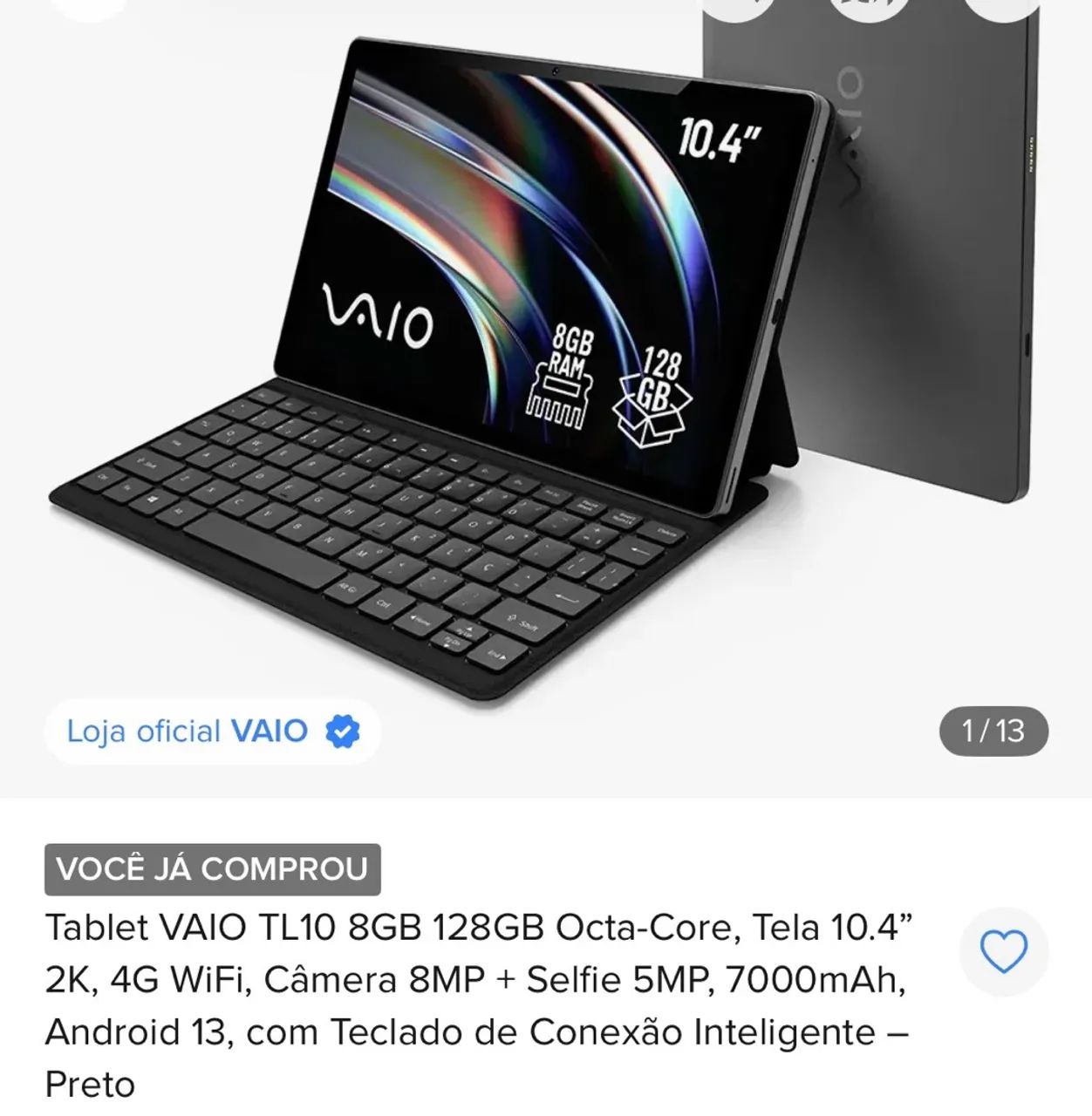 Tablet vaio TL 10