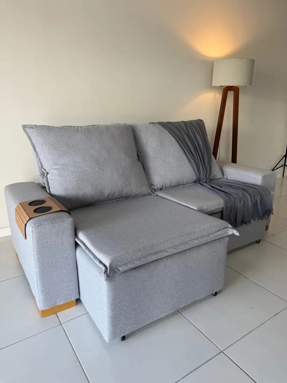Sofá Retrátil e Reclinável com Assento em Pillow Top - Foto 2