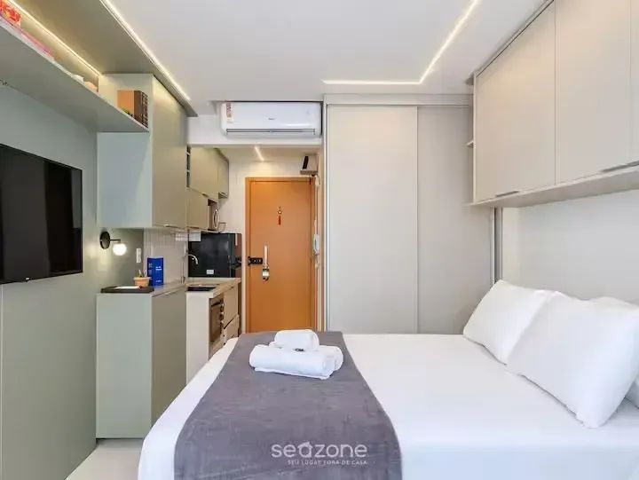 smart convenções- apartamento studio - decoracao e mobiliado- armacao