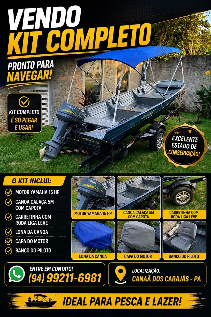 Vendo barco completo 