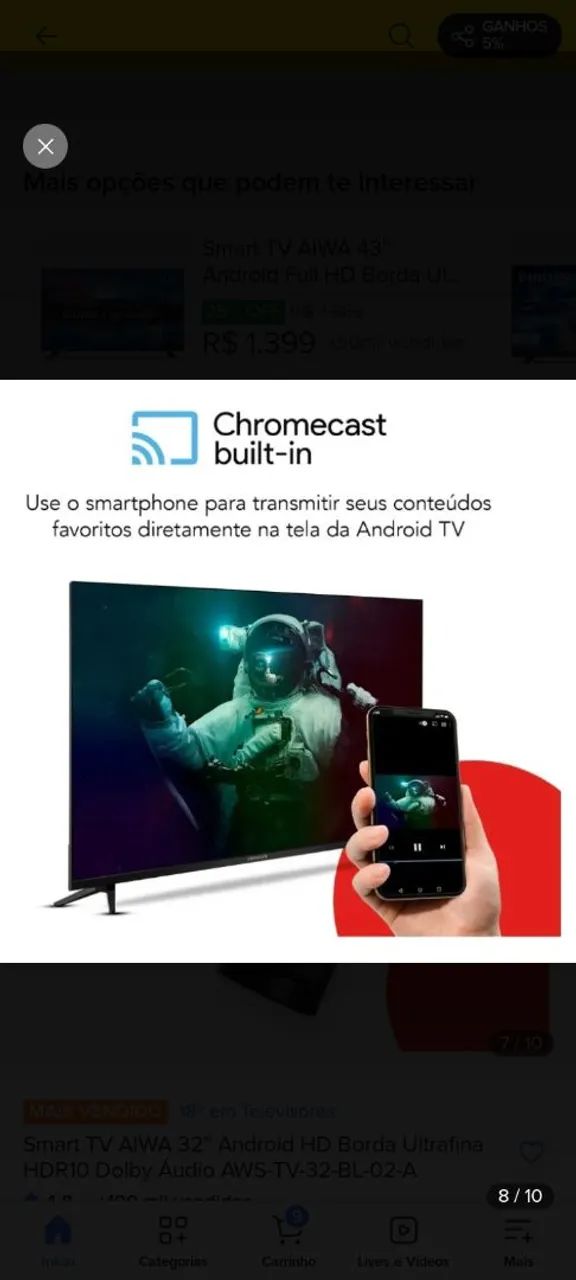 TV Android 32 " Marca (Aiwa) - Foto 4