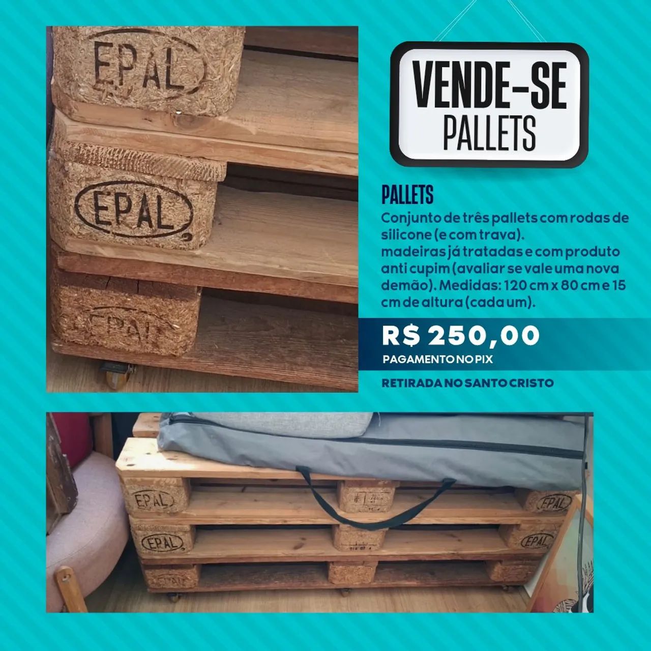 Pallets madeira maciça