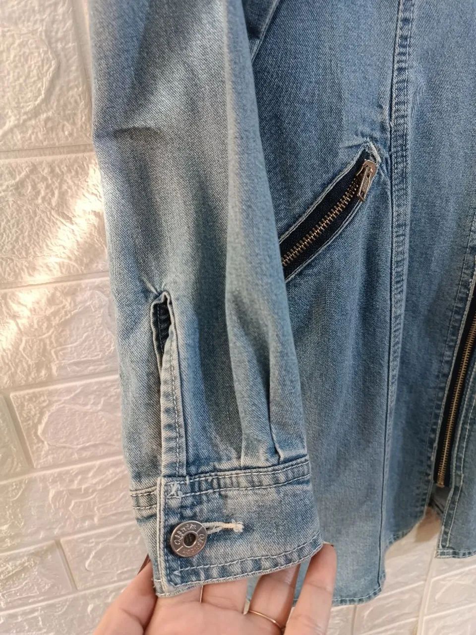 Sobretudo jeans vintage com CGC  - Foto 2