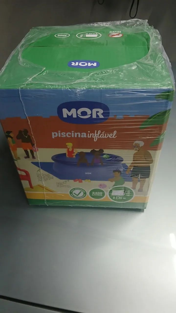 Piscina inflável mor 2400 litros - Foto 2