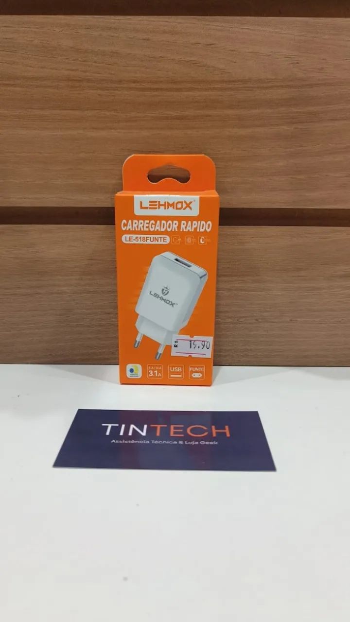 Carregador Lehmox LE-518 3.1A USB Fonte Rápida