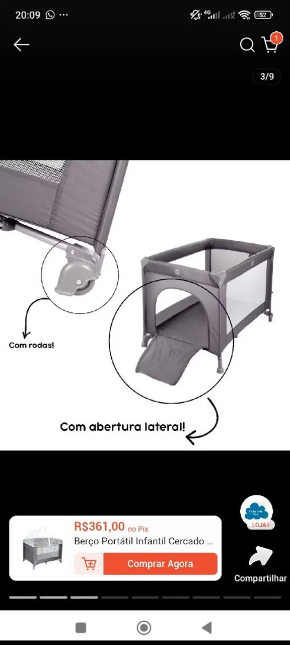 Berço portátil  - Foto 3