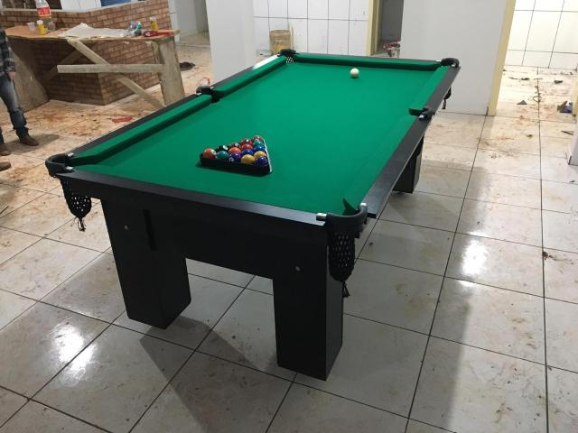 Mesa de Sinuca Preta Tecido Verde TX Modelo CFE4720 - Foto 5