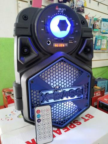 Caixa de som mini amplificada via bluetooth
