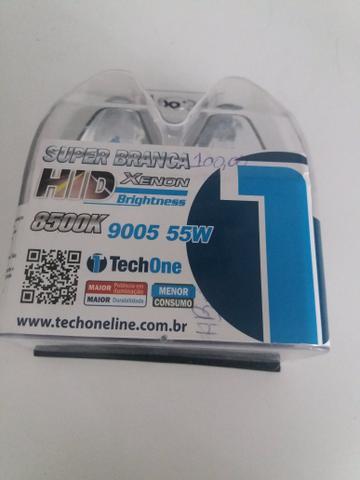 Lâmpada super branca 9005 tech one garantia instalado na hora em seu carro
