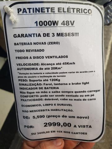 Patinete elétrico 1000w 48v - Foto 3