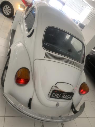Vw Fusca 1300 Branco 1982 Relíquia Placa Preta - Foto 4