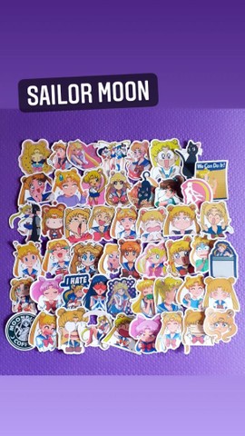 KIT 7 ADESIVOS SAILOR MOON POR 10 REAL CADA