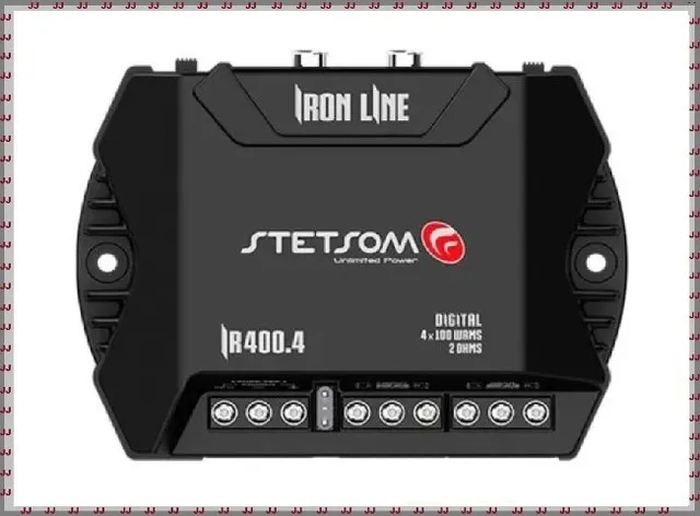 Som de carro - Módulo amplificador de 400 watts 4 canais e 2 Ohms Stetson